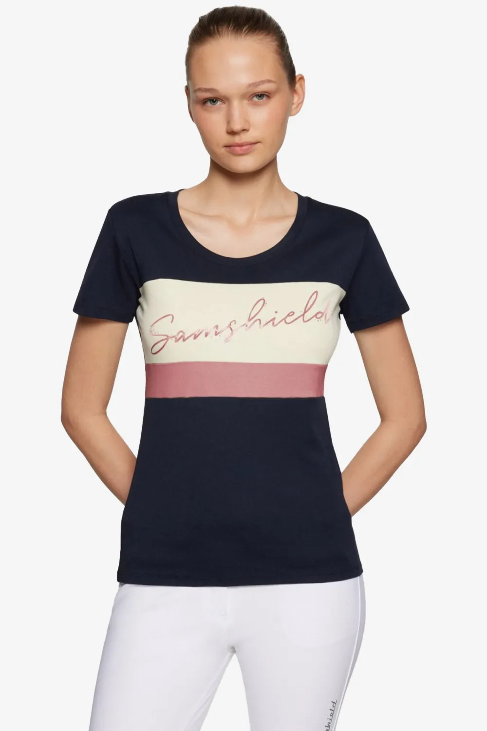 Samshield Samshield|Tröjor & Toppar-Alba Crytal T-hirt Navy/Roewood