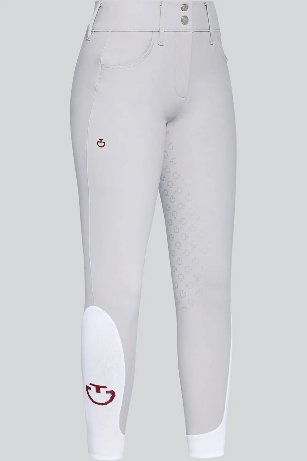 Cavalleria Toscana Cavalleria Toscana|Ridbyxor & Tights-American Ridbyxor Full Grip Ljusgrå