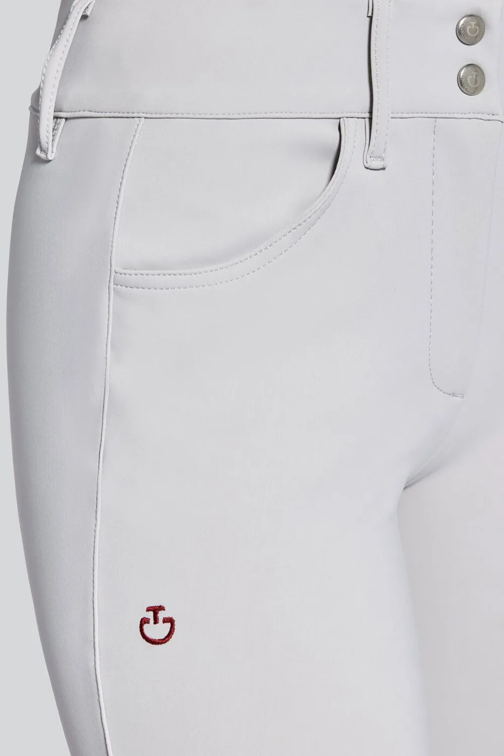 Cavalleria Toscana Cavalleria Toscana|Ridbyxor & Tights-American Ridbyxor Full Grip Ljusgrå