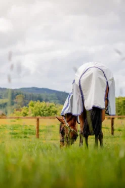 Horseware Horseware|Flugskydd-Amigo Airflow Plus Flugtäcke Navy/Beige