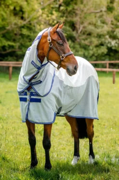 Horseware Horseware|Flugskydd-Amigo Airflow Plus Flugtäcke Navy/Beige