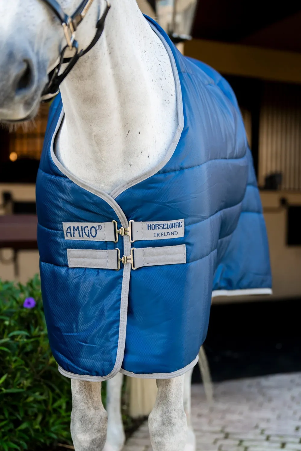 Horseware Horseware-Amigo Ripstop Stalltäcke 100g Navy/Grey