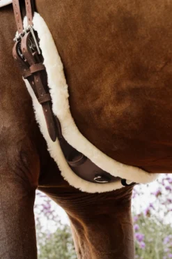 Kentucky Horsewear Kentucky Horsewear|Sadelgjordar & Tillbehör-Anatomisk Dressyrgjord Fårskinn Brun