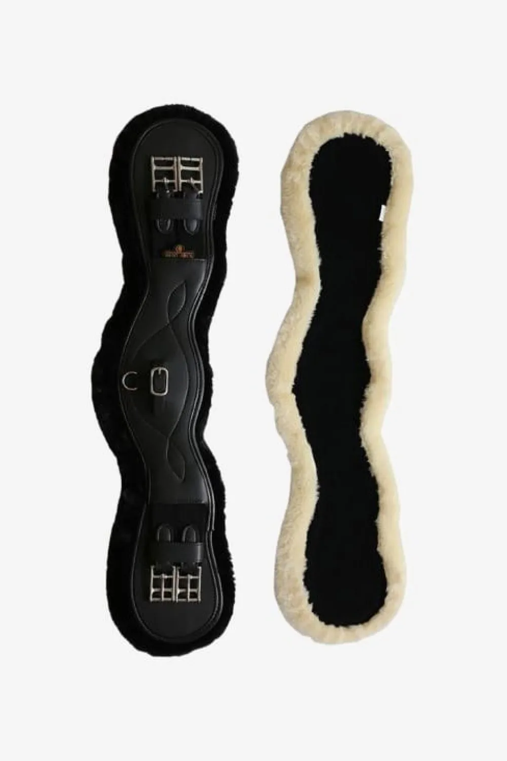Kentucky Horsewear Kentucky Horsewear|Sadelgjordar & Tillbehör-Anatomisk Dressyrgjord Fårskinn Svart