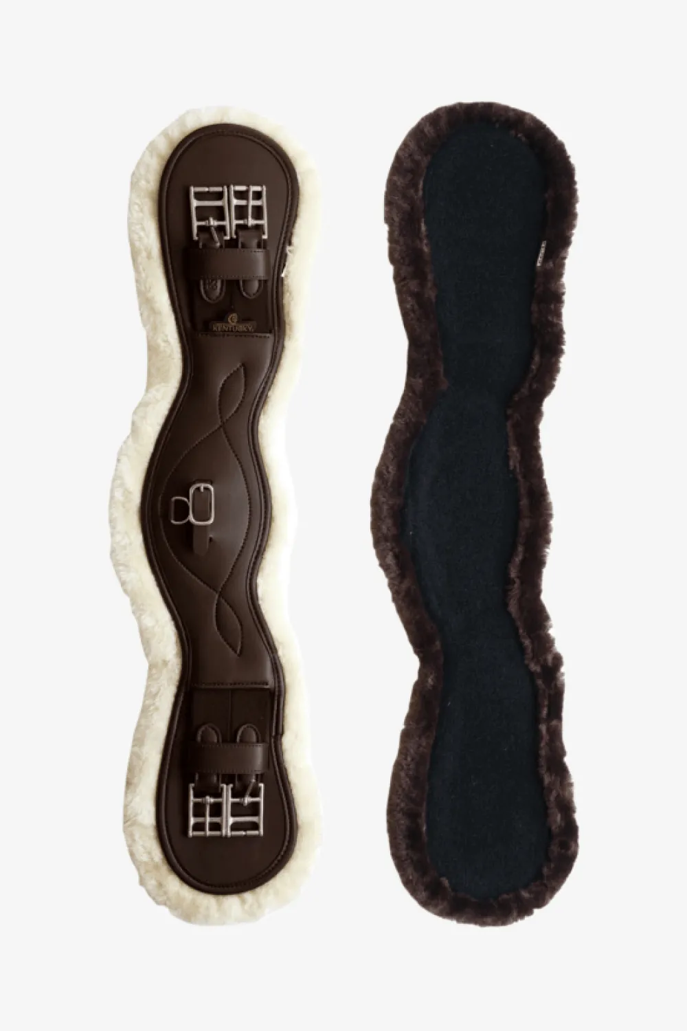 Kentucky Horsewear Sadelgjordar & Tillbehör-Anatomisk Dressyrgjord Fårskinn