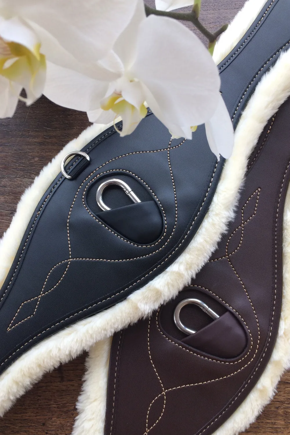 Kentucky Horsewear Sadelgjordar & Tillbehör-Anatomisk Fårskinnsgjord Brun