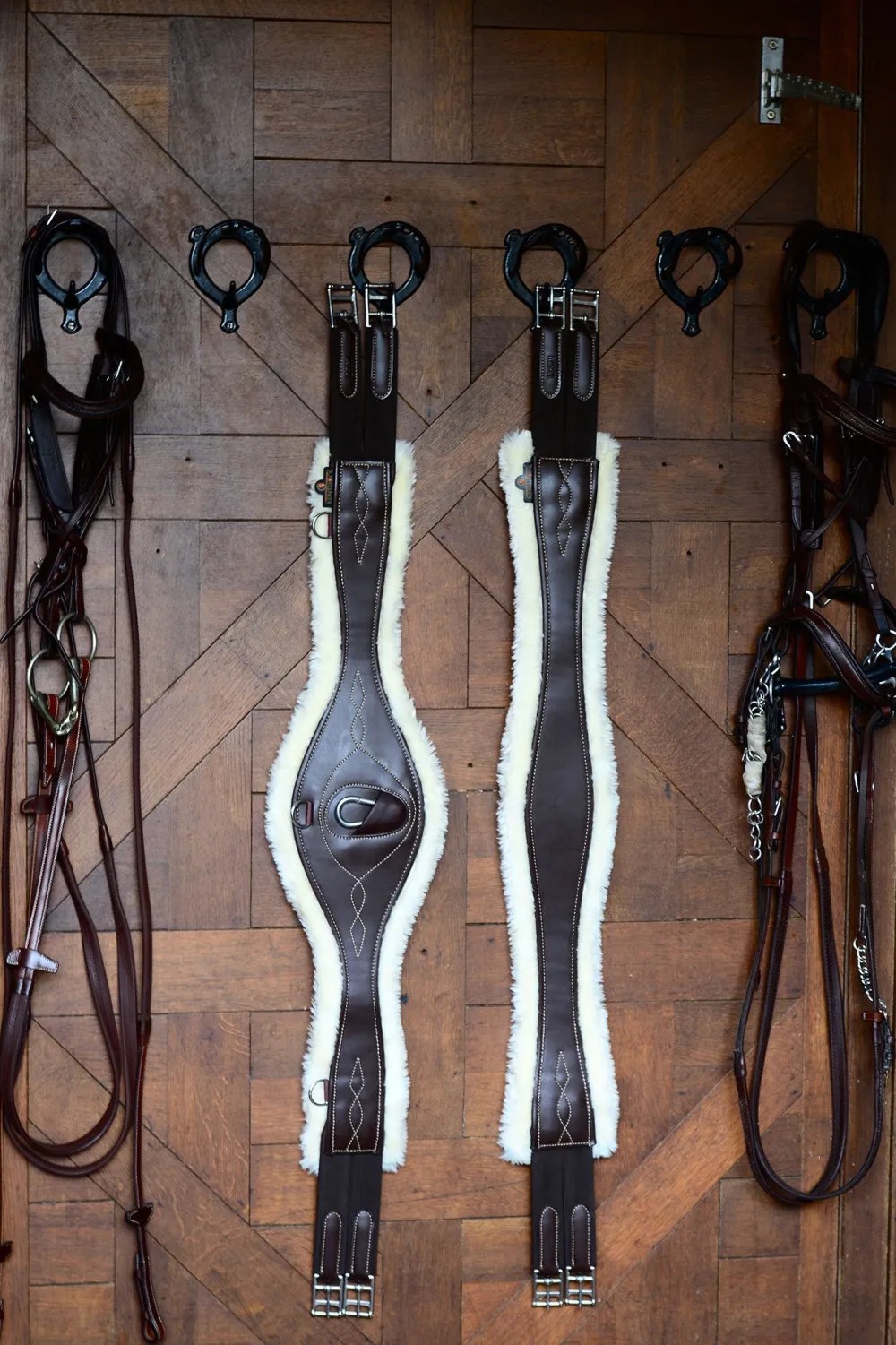 Kentucky Horsewear Sadelgjordar & Tillbehör-Anatomisk Fårskinnsgjord Brun