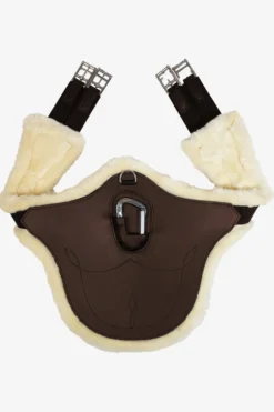 Kentucky Horsewear Sadelgjordar & Tillbehör|Kentucky Horsewear-Anatomisk Stud Magplatta Fårskinn Brun