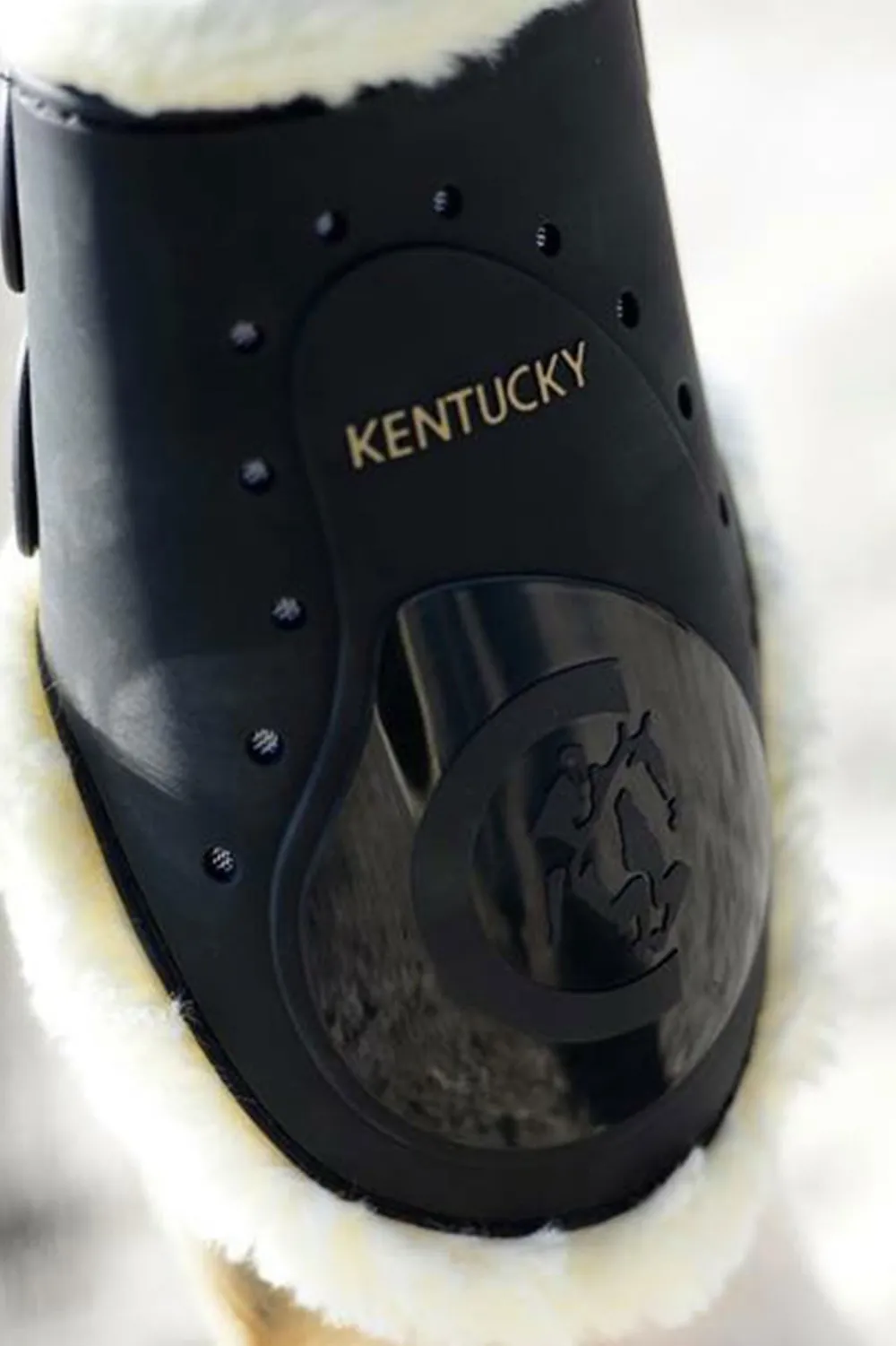Kentucky Horsewear Benskydd & Benlindor-Bakskydd Fårskinn Elastisk Svart