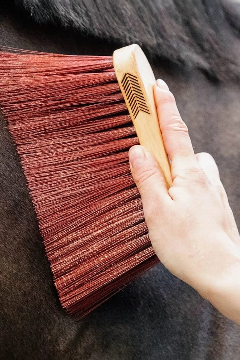 Grooming Deluxe Grooming Deluxe|Ryktväskor & Ryktborstar-Borste Svängd Lång