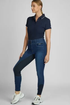 Pikeur Pikeur|Ridbyxor & Tights-Candela Jeans Full Grip Denim Blue