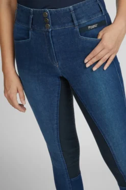 Pikeur Pikeur|Ridbyxor & Tights-Candela Jeans Full Grip Denim Blue