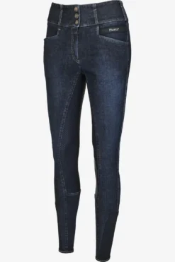 Pikeur Pikeur|Ridbyxor & Tights-Candela Jeans Full Grip Denim Blue