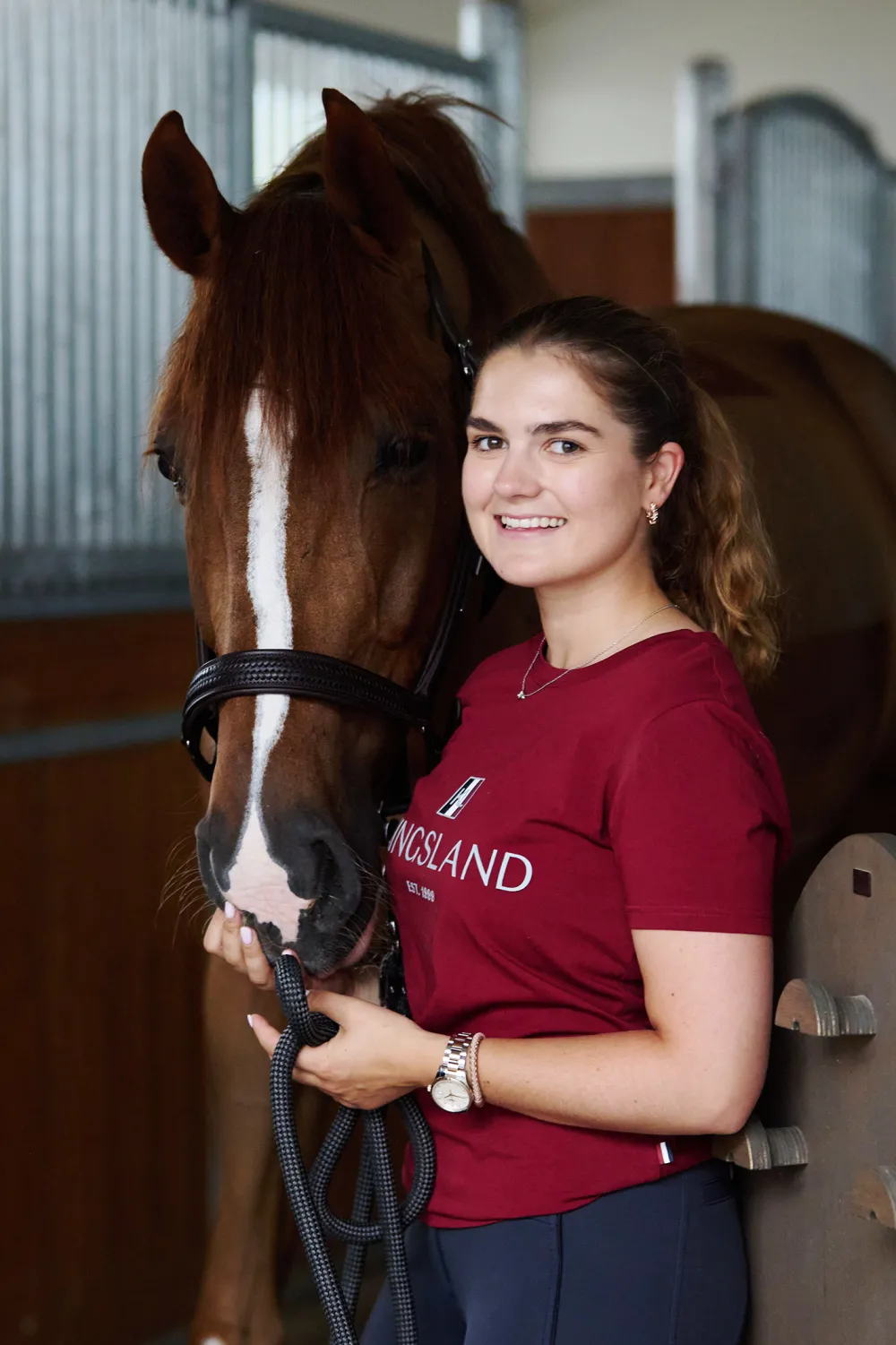 Kingsland Classic Kingsland|Tröjor & Toppar-Caic T-hirt Burgundy