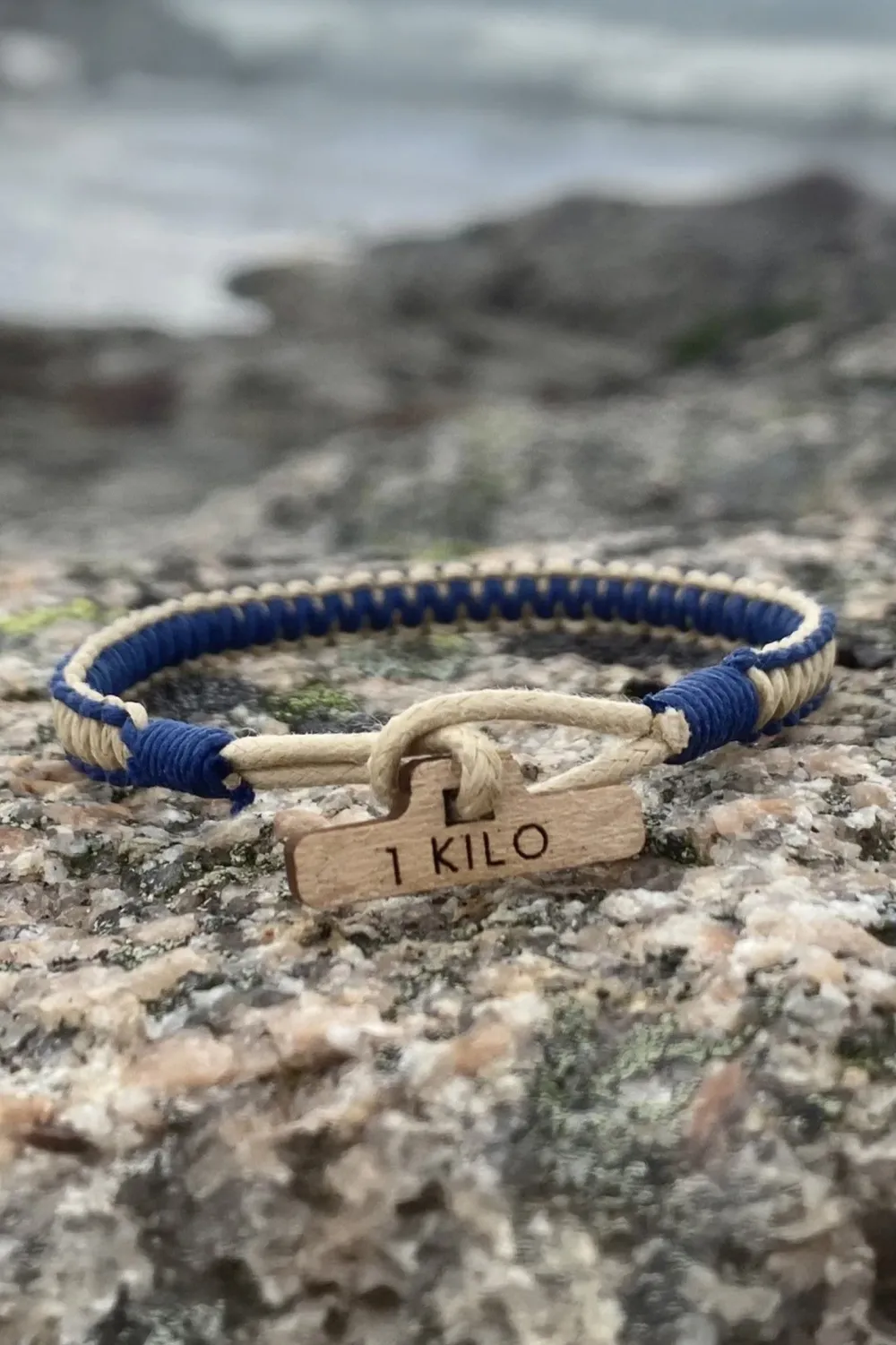 CleanSea Örhängen & Armband-Action Taker Arband 1kg andbeige/Havbå
