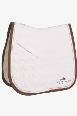 Schockemöhle Schabrak & Huvor|Schockemöhle-Dressyrschabrak Air Cool White/Orange