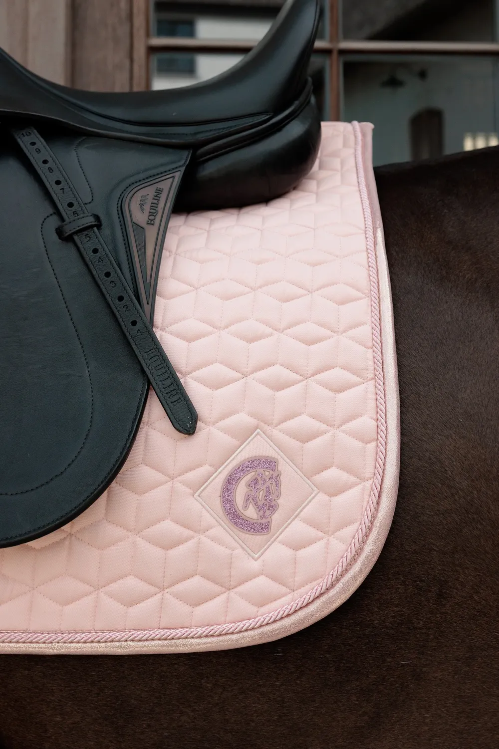 Kentucky Horsewear Kentucky Horsewear|Schabrak & Huvor-Dressyrschabrak Sparkling Old Rose