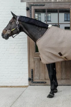 Kentucky Horsewear Hästtäcken & Flughuvor|Kentucky Horsewear-4D Spacer Cooler Svettäcke Beige