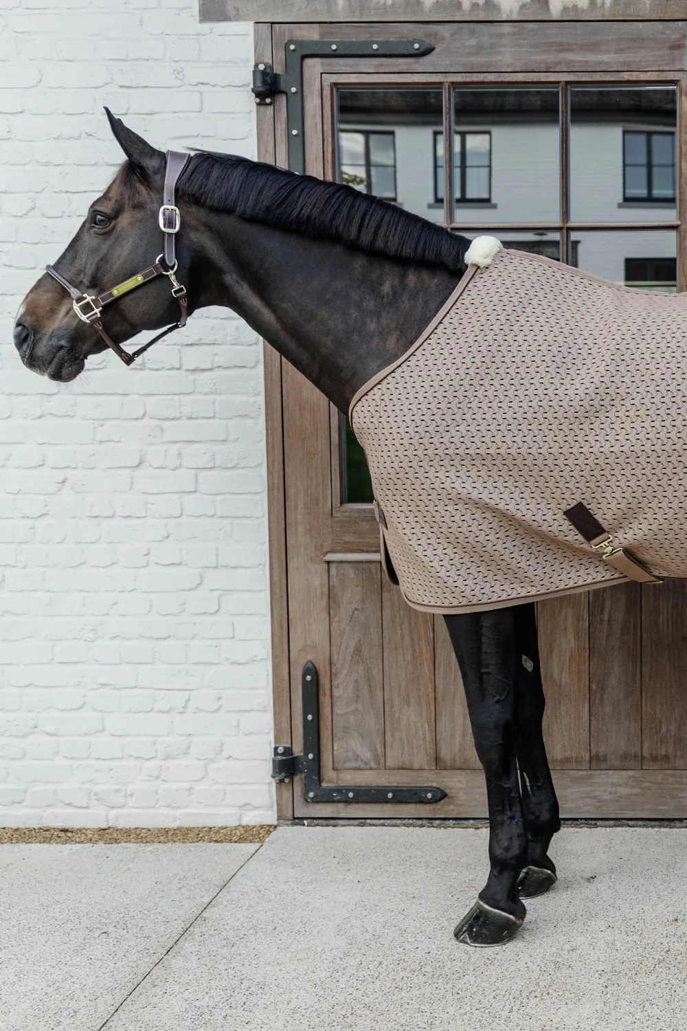 Kentucky Horsewear Hästtäcken & Flughuvor|Kentucky Horsewear-4D Spacer Cooler Svettäcke Beige
