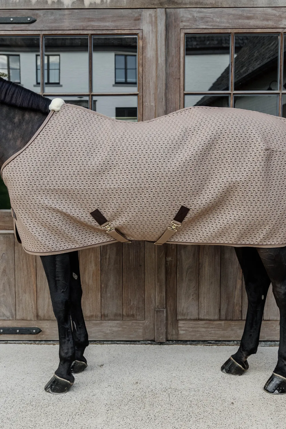 Kentucky Horsewear Hästtäcken & Flughuvor|Kentucky Horsewear-4D Spacer Cooler Svettäcke Beige