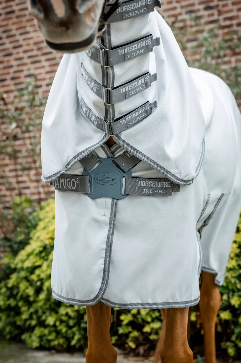 Horseware Horseware|Flugskydd-Eksemtäcke Amigo Ripstop Hoody Silver