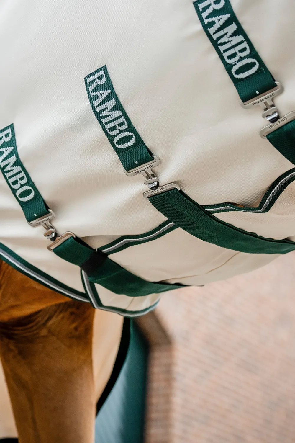 Horseware Horseware|Flugskydd-Eksemtäcke Rambo Silver/Grön
