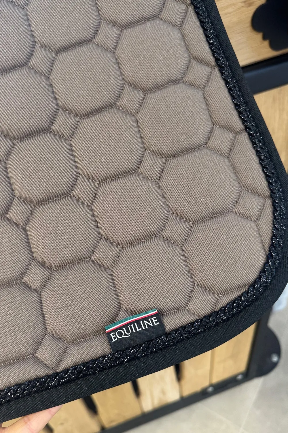 Equiline Schabrak & Huvor|Equiline-E-Line Octagon Dress Cappu P.Sv Glitt