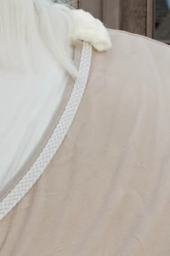 Kentucky Horsewear Hästtäcken & Flughuvor|Kentucky Horsewear-Fleecetäcke Plaited Rope Beige