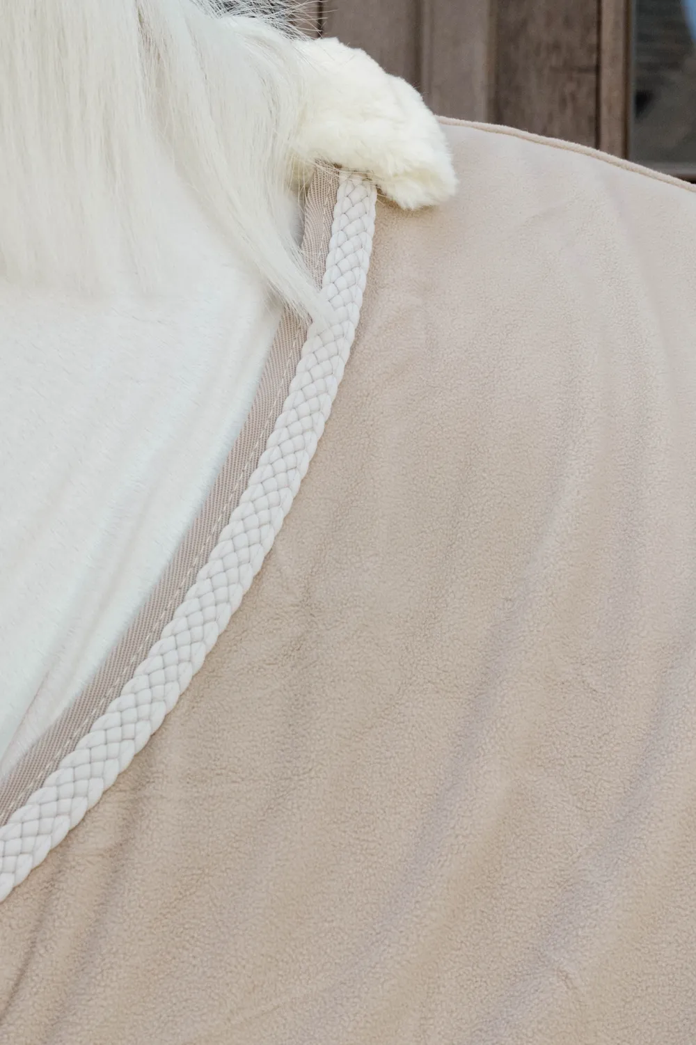 Kentucky Horsewear Hästtäcken & Flughuvor|Kentucky Horsewear-Fleecetäcke Plaited Rope Beige