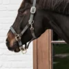 Kentucky Horsewear Grimmor & Grimskaft-Flätad Nylon Lädergrimma Grå