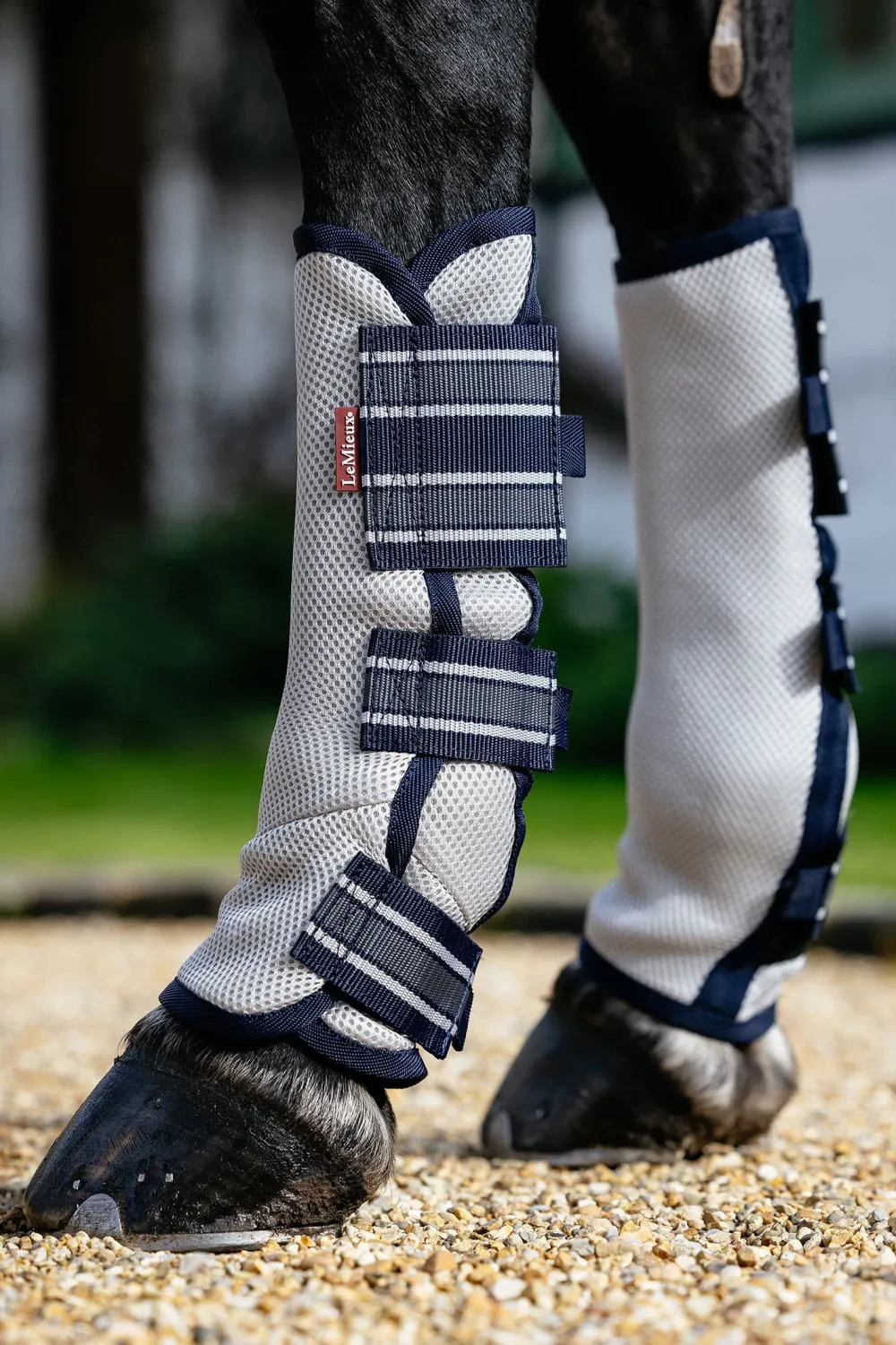 LeMieux Flugskydd|Benskydd & Benlindor-Flugbenskydd Arika Mesh navy