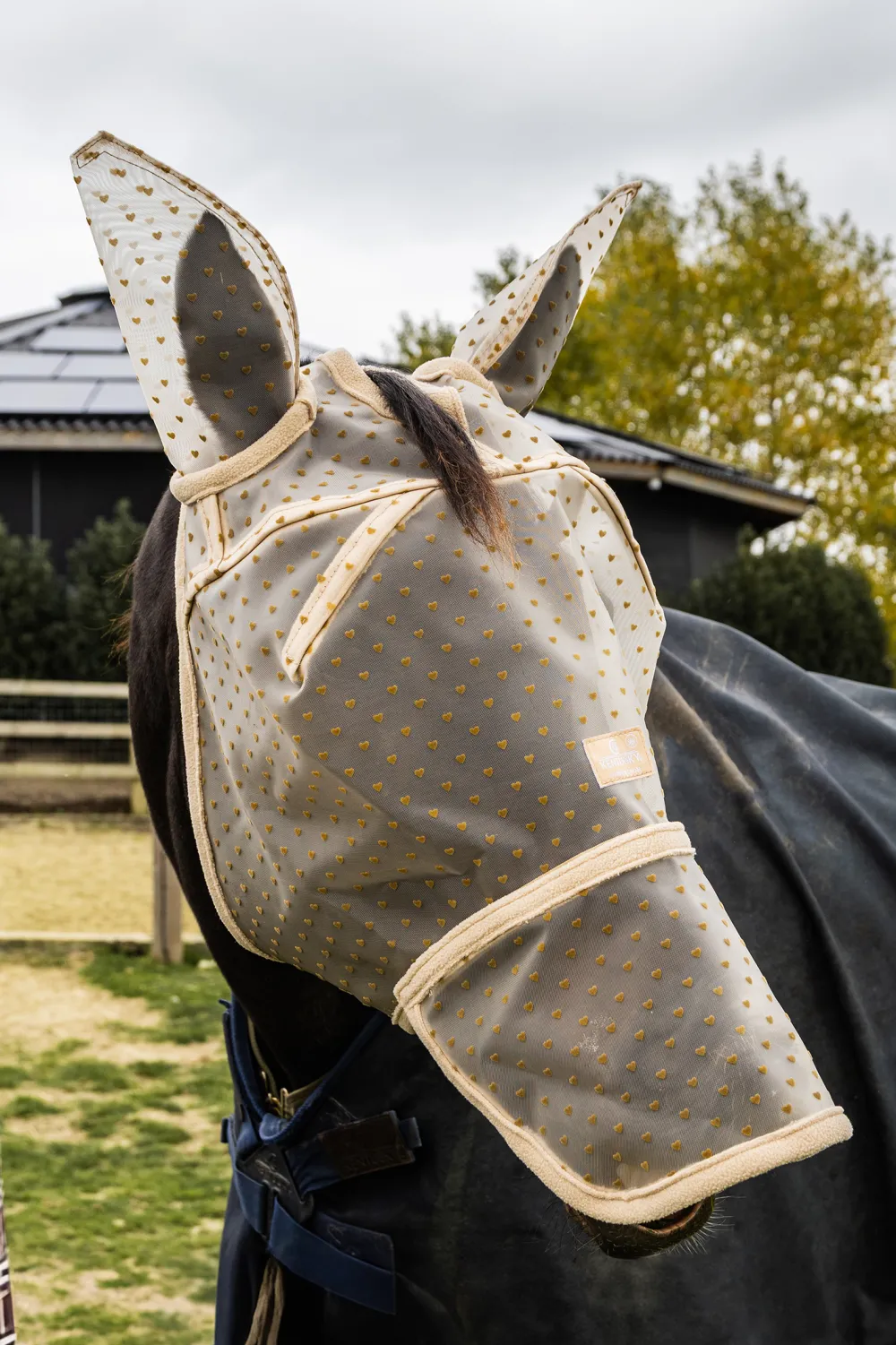 Kentucky Horsewear Kentucky Horsewear-Flughuva Hjärta Öron + Nos Beige