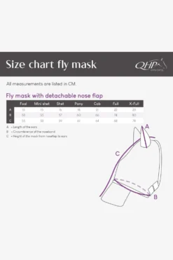 QHP Flugskydd-Flughuva Med Öron Avtagbar Nos Ljusblå