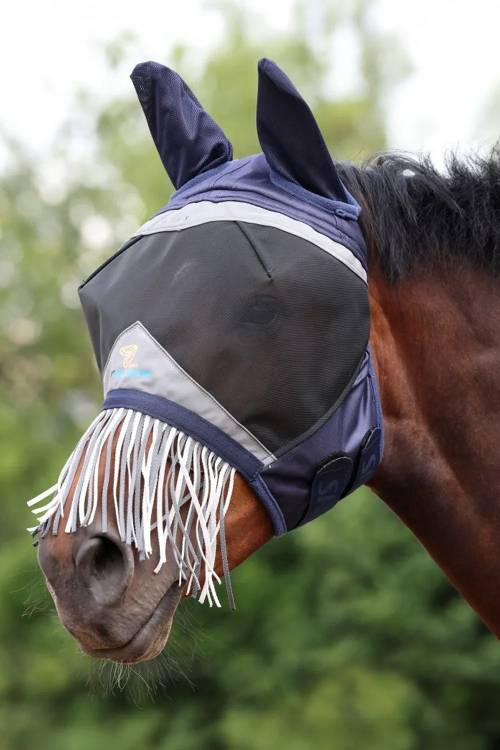 Shires Shires|Flugskydd-Flughuva öron+ frans Navy