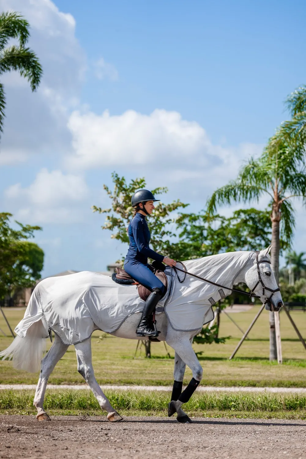 Horseware Horseware|Flugskydd-Flugridtäcke Amigo Grå/Silver