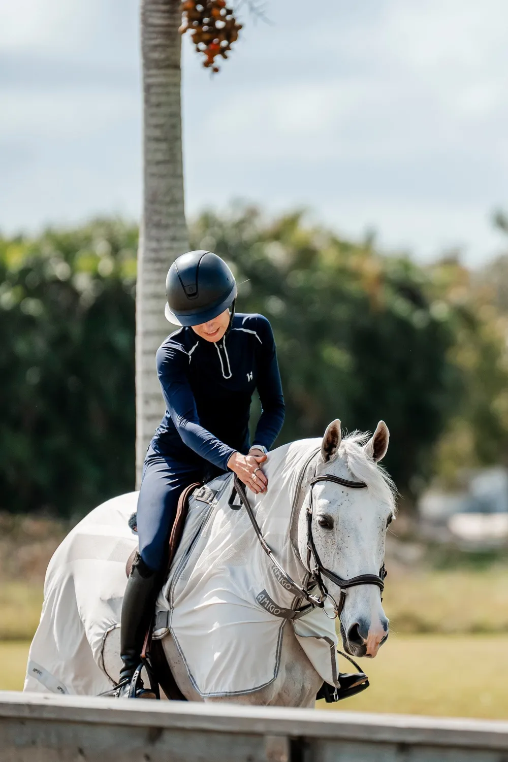 Horseware Horseware|Flugskydd-Flugridtäcke Amigo Grå/Silver