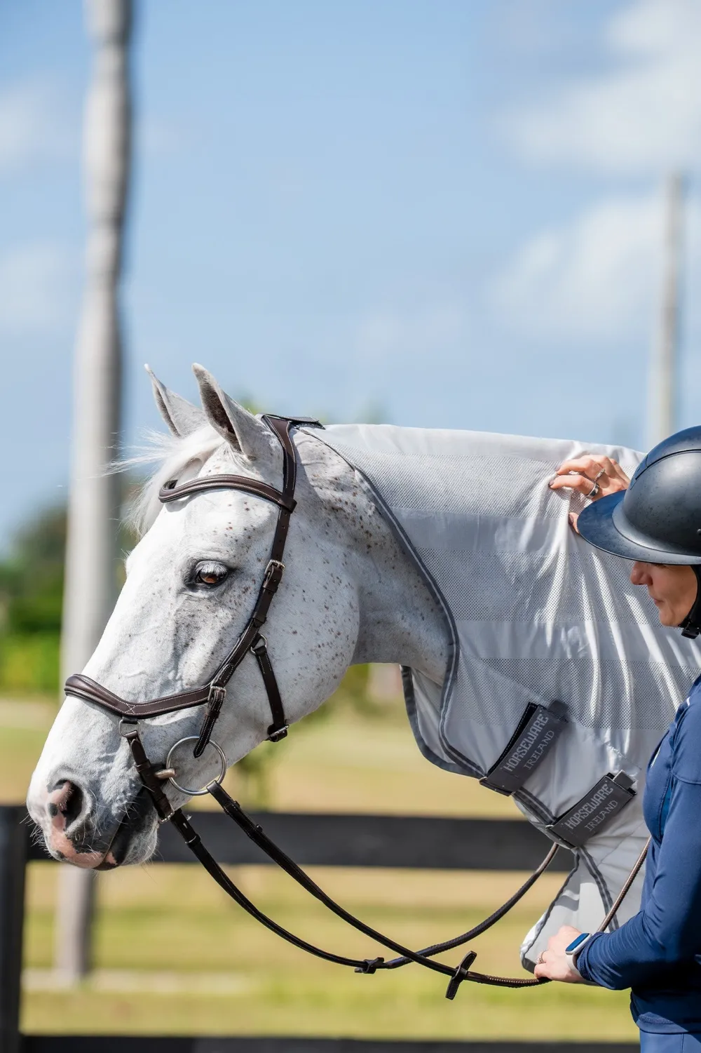 Horseware Horseware|Flugskydd-Flugridtäcke Amigo Grå/Silver