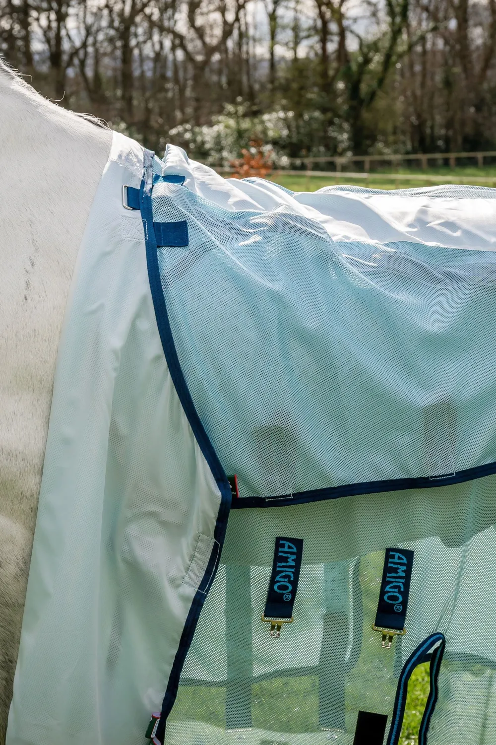 Horseware Horseware|Flugskydd-Flugtäcke + hals Amigo Azure/Navy
