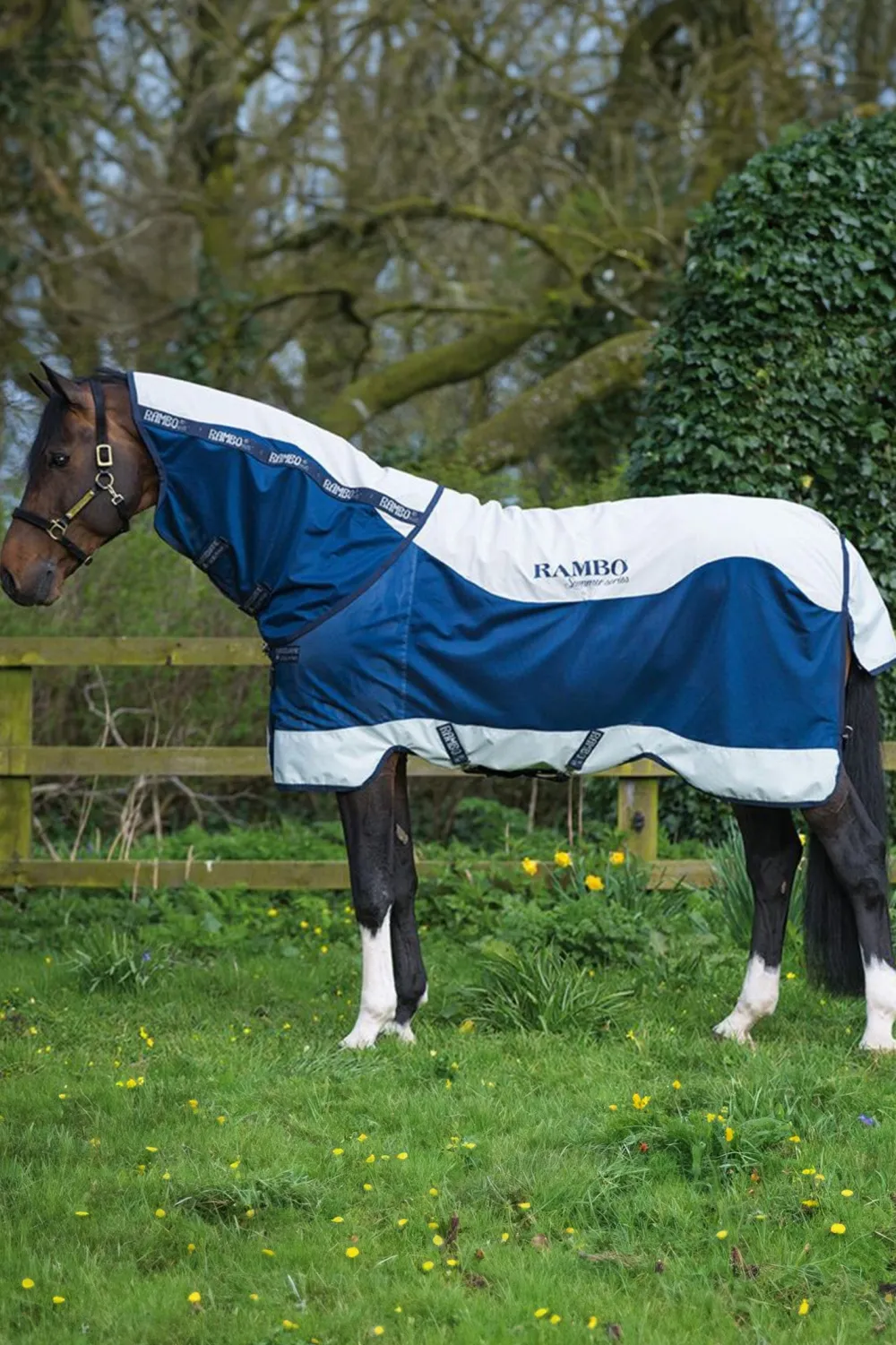 Horseware Horseware|Flugskydd-Fugtäcke Rabo uer erie Navy/Grey