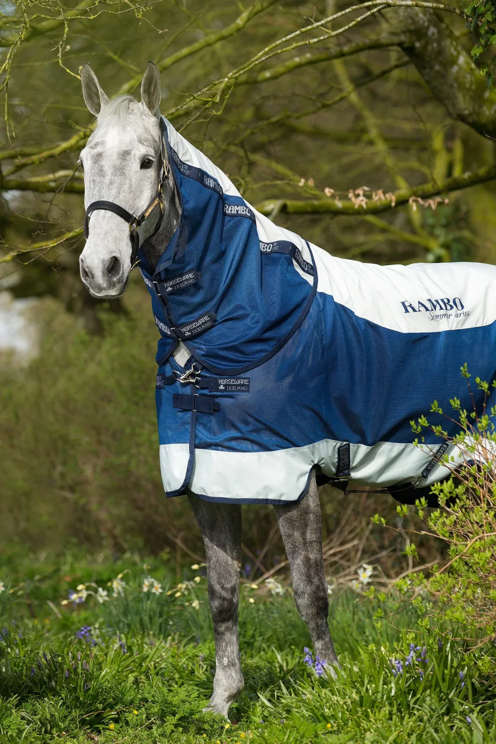 Horseware Horseware|Flugskydd-Fugtäcke Rabo uer erie Navy/Grey