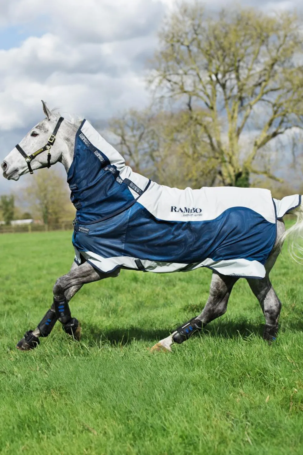 Horseware Horseware|Flugskydd-Fugtäcke Rabo uer erie Navy/Grey