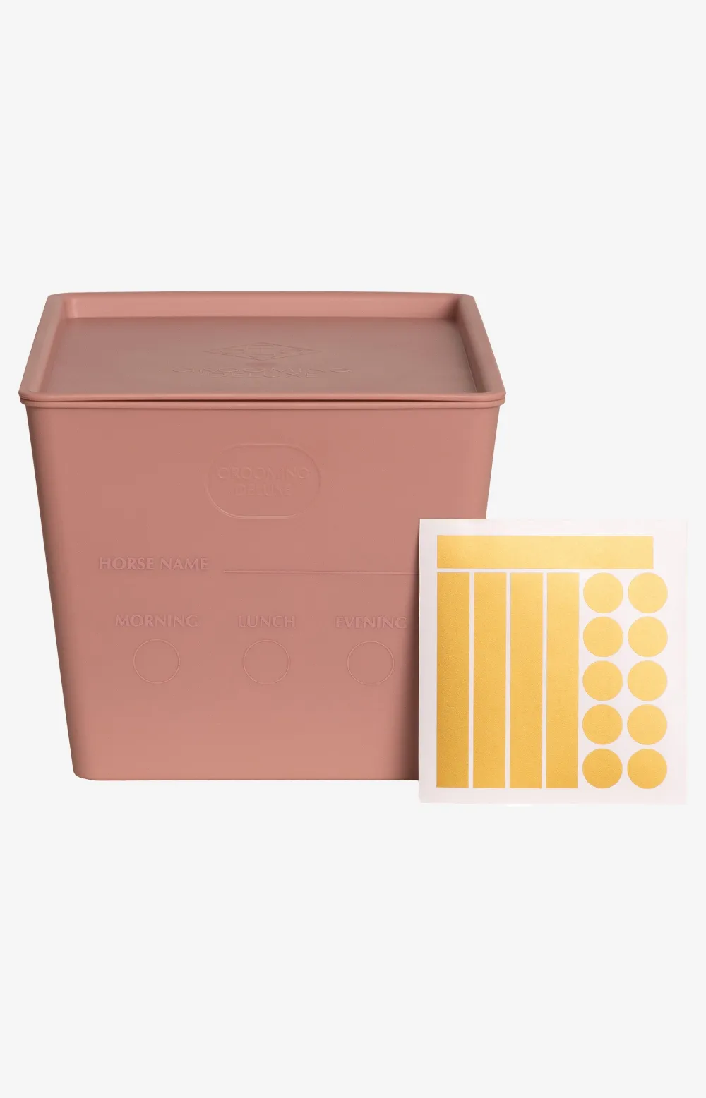 Grooming Deluxe Grooming Deluxe|Utfodring & Hinkar-Foderlåda m Lock 7L Old Rose