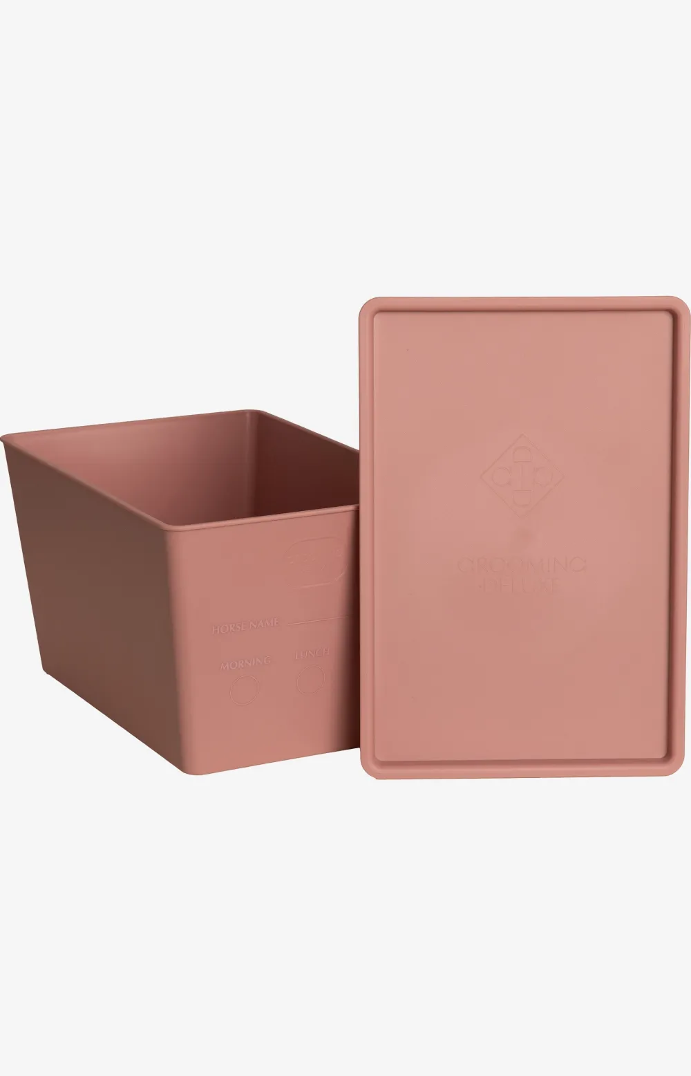 Grooming Deluxe Grooming Deluxe|Utfodring & Hinkar-Foderlåda m Lock 7L Old Rose
