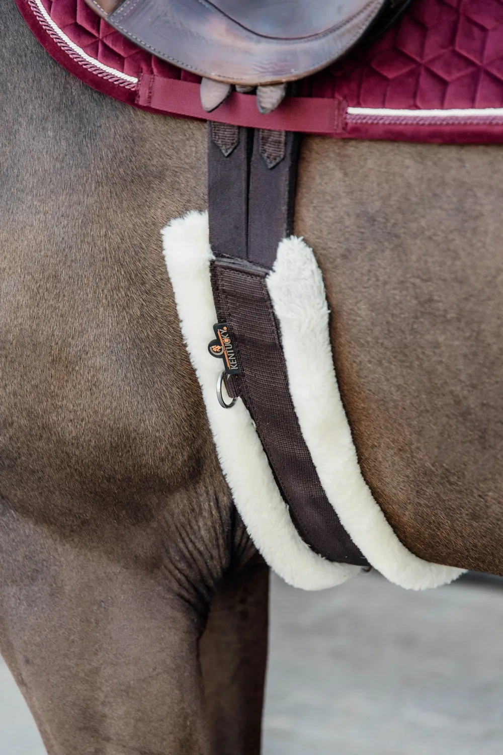 Kentucky Horsewear Sadelgjordar & Tillbehör|Kentucky Horsewear-Fårskinnsgjord Brun