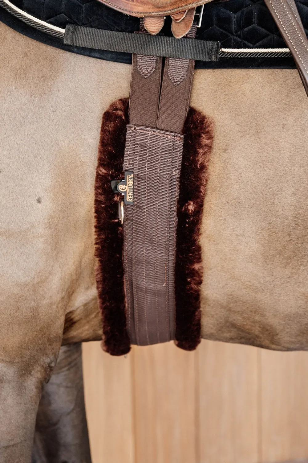 Kentucky Horsewear Sadelgjordar & Tillbehör-Fårskinnsgjord Brun/Brun