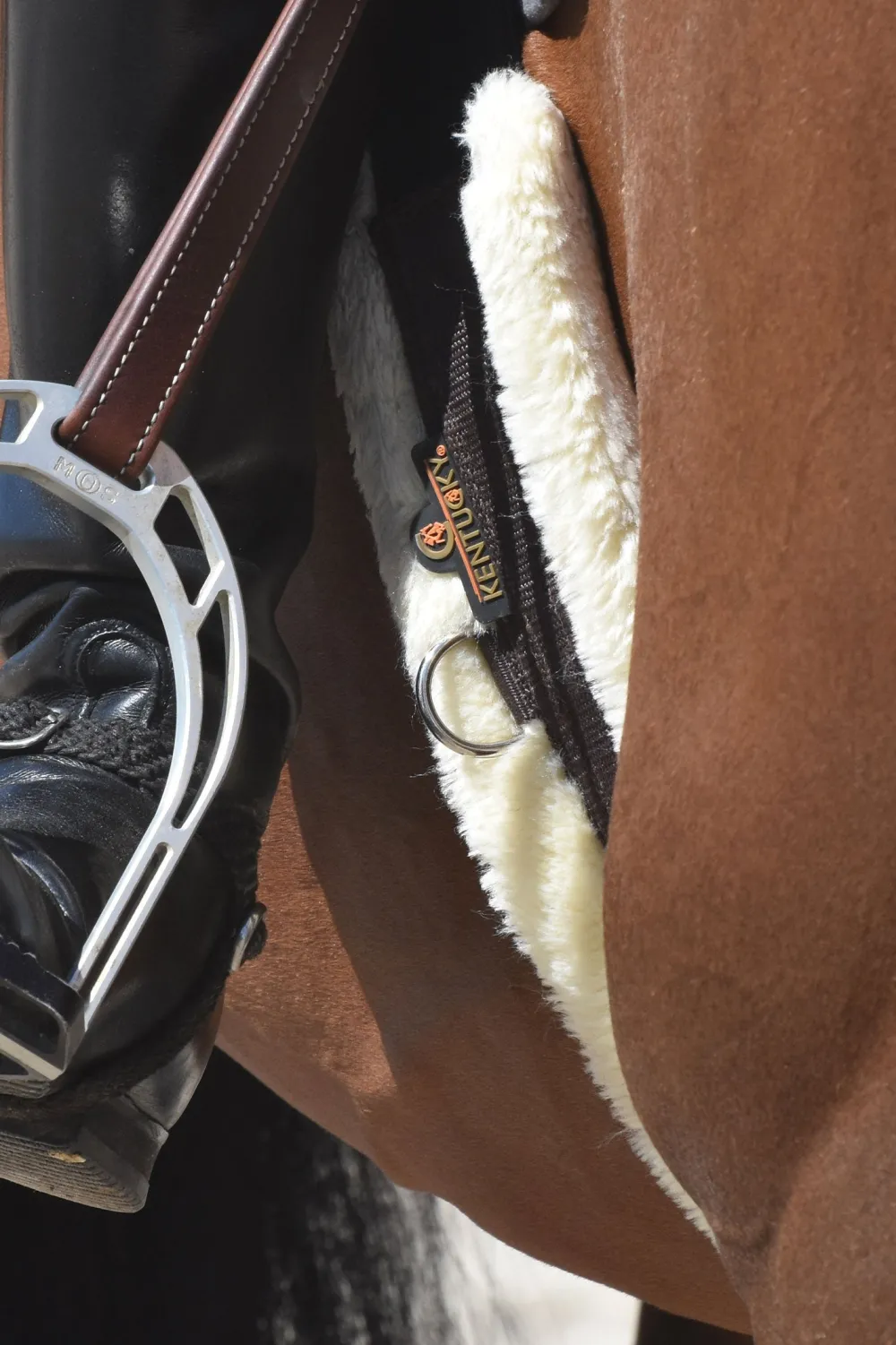 Kentucky Horsewear Sadelgjordar & Tillbehör-Fårskinnsgjord Svart