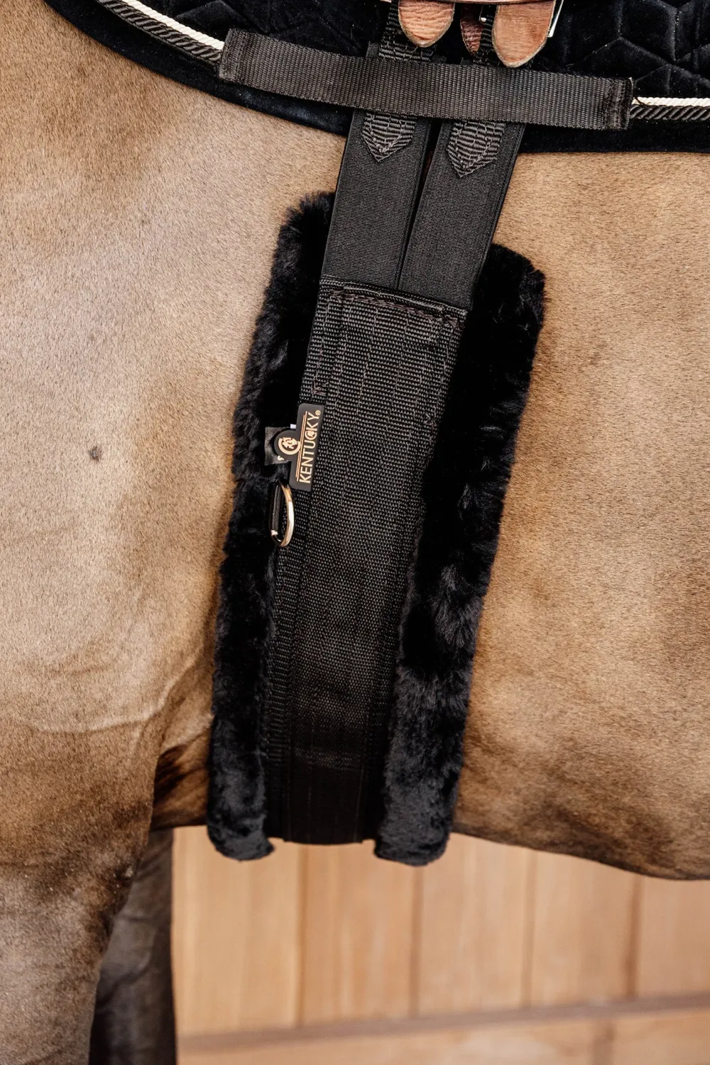 Kentucky Horsewear Kentucky Horsewear|Sadelgjordar & Tillbehör-Fårskinnsgjord Svart/Svart