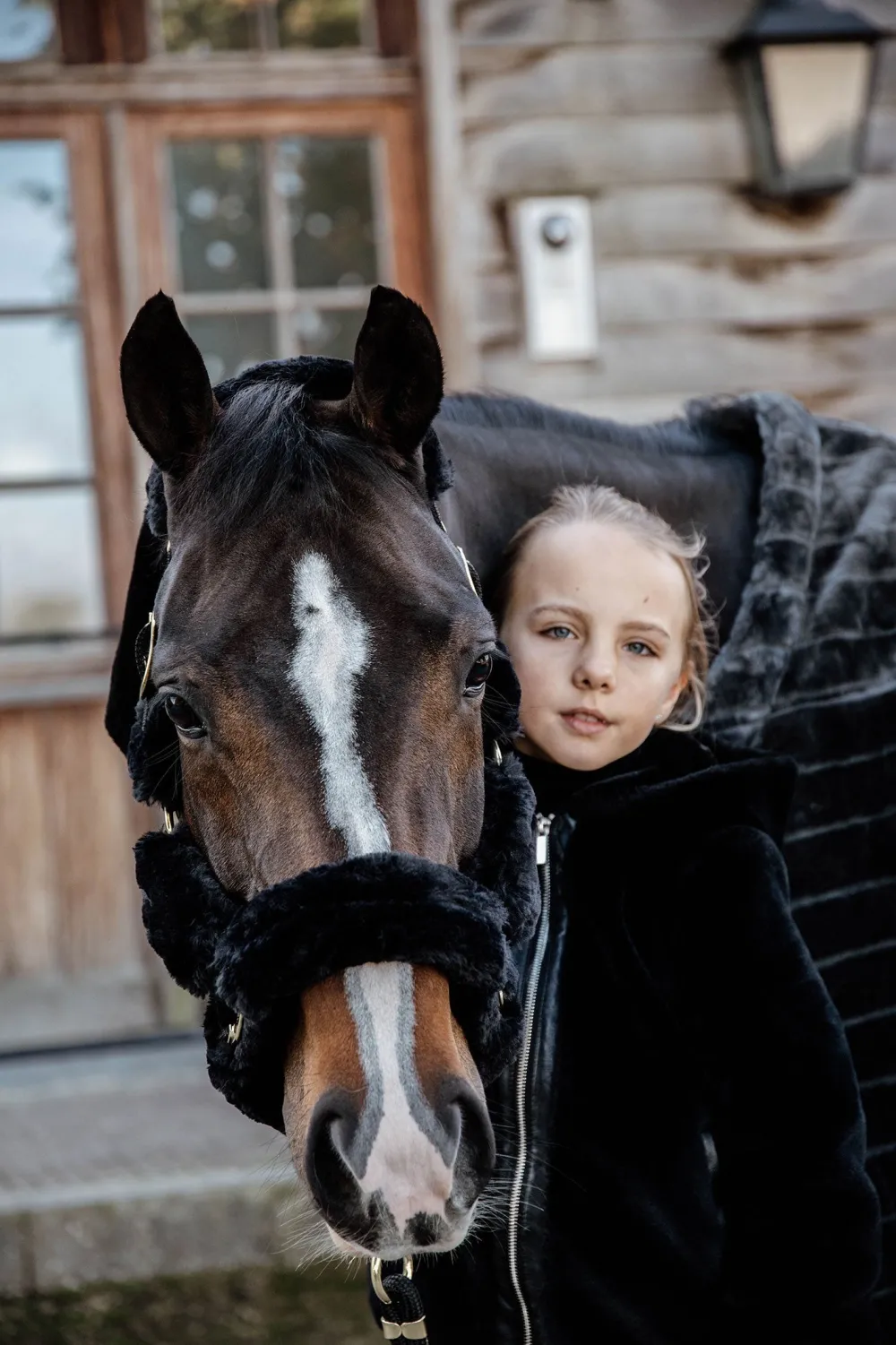 Kentucky Horsewear Grimmor & Grimskaft-Fårskinnsgrimma Svart