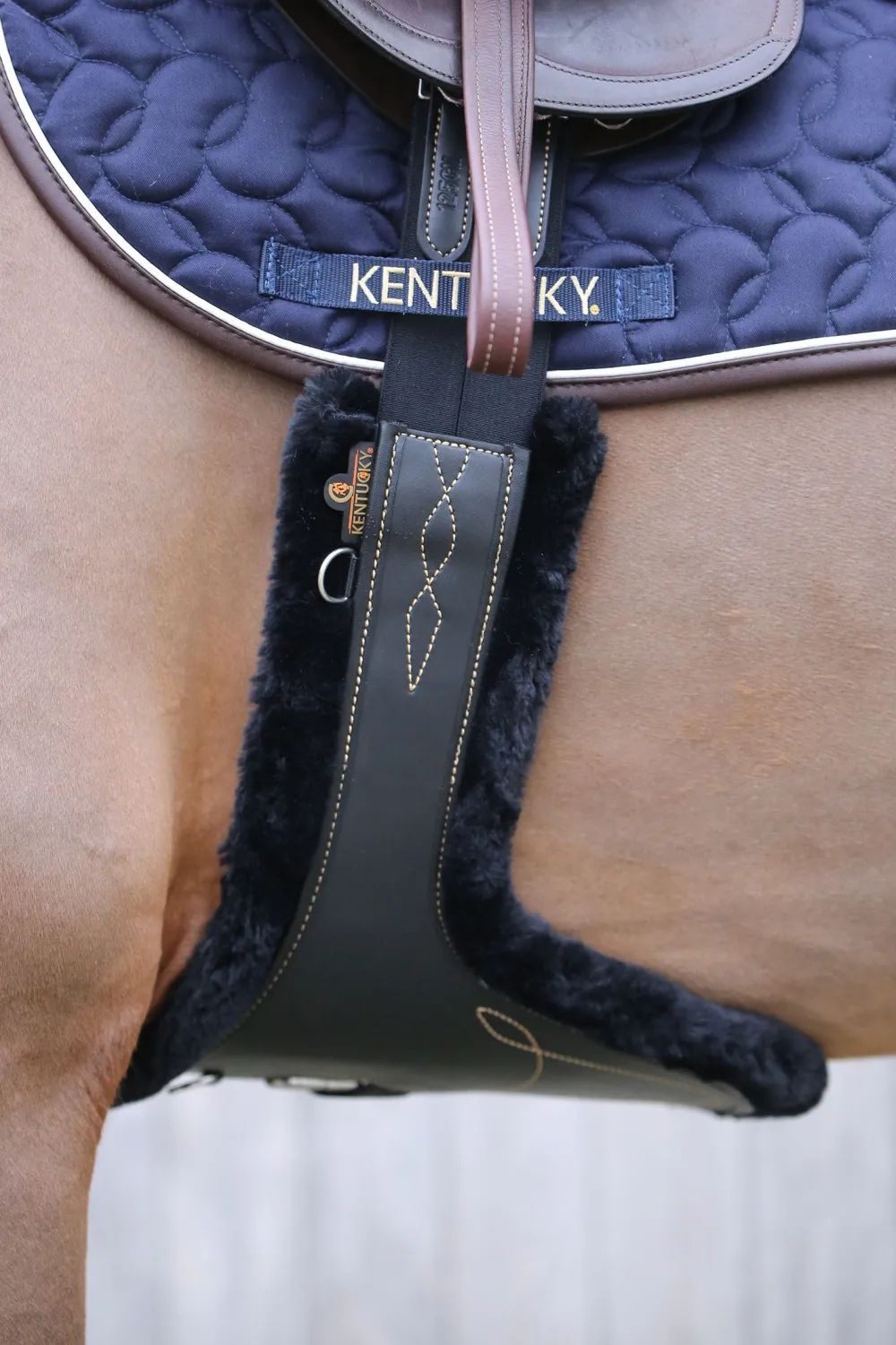 Kentucky Horsewear Sadelgjordar & Tillbehör-Fårskinn till Magplatta