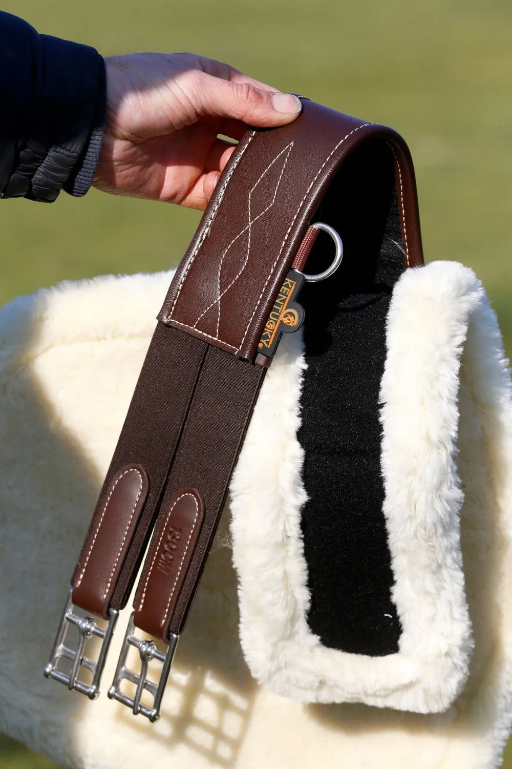 Kentucky Horsewear Sadelgjordar & Tillbehör-Fårskinn till Magplatta
